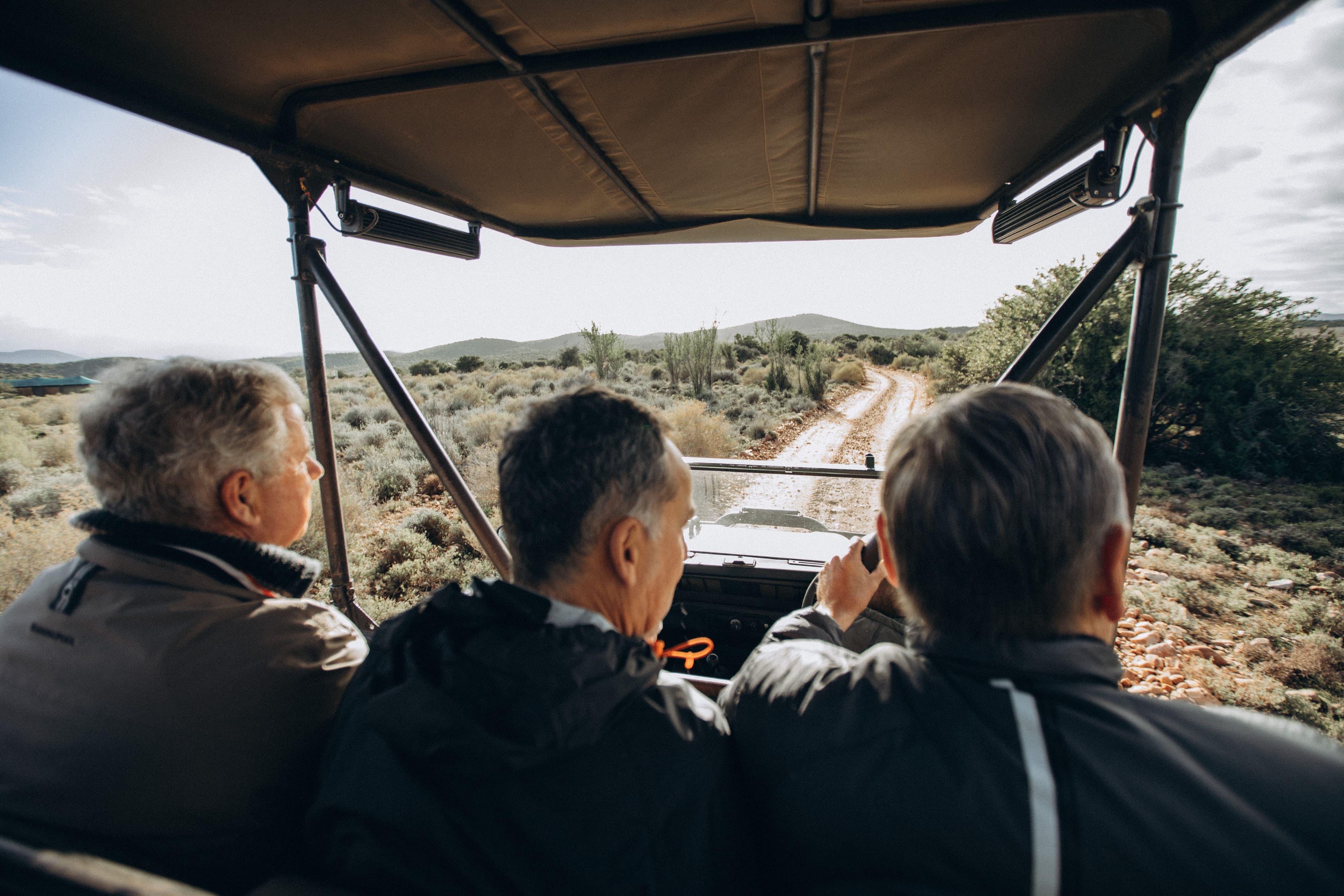 Game drive through the bush